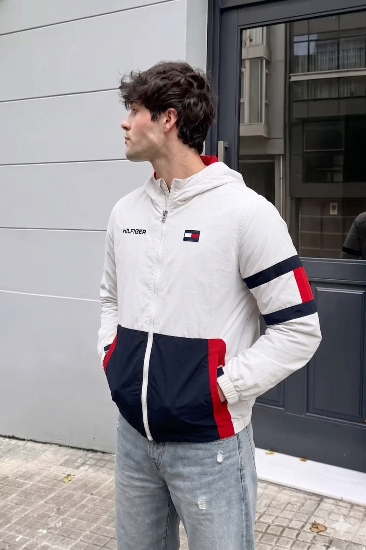 2010 Tommy Hilfiger Colorblok Flag Jacket (S)