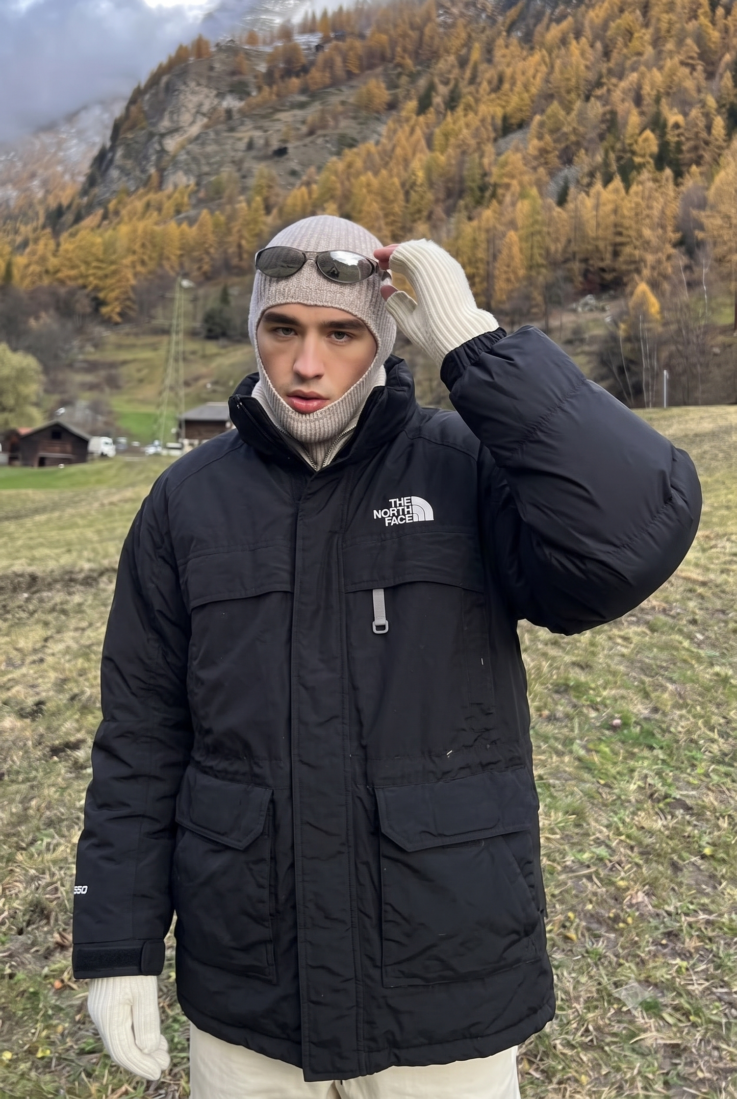 2000 Vintage North Face Goose Down Padded Jacket (L/XL)