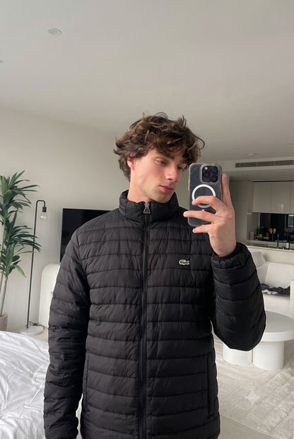 2010 Lacoste Black Puffer Jacket (L/XL)