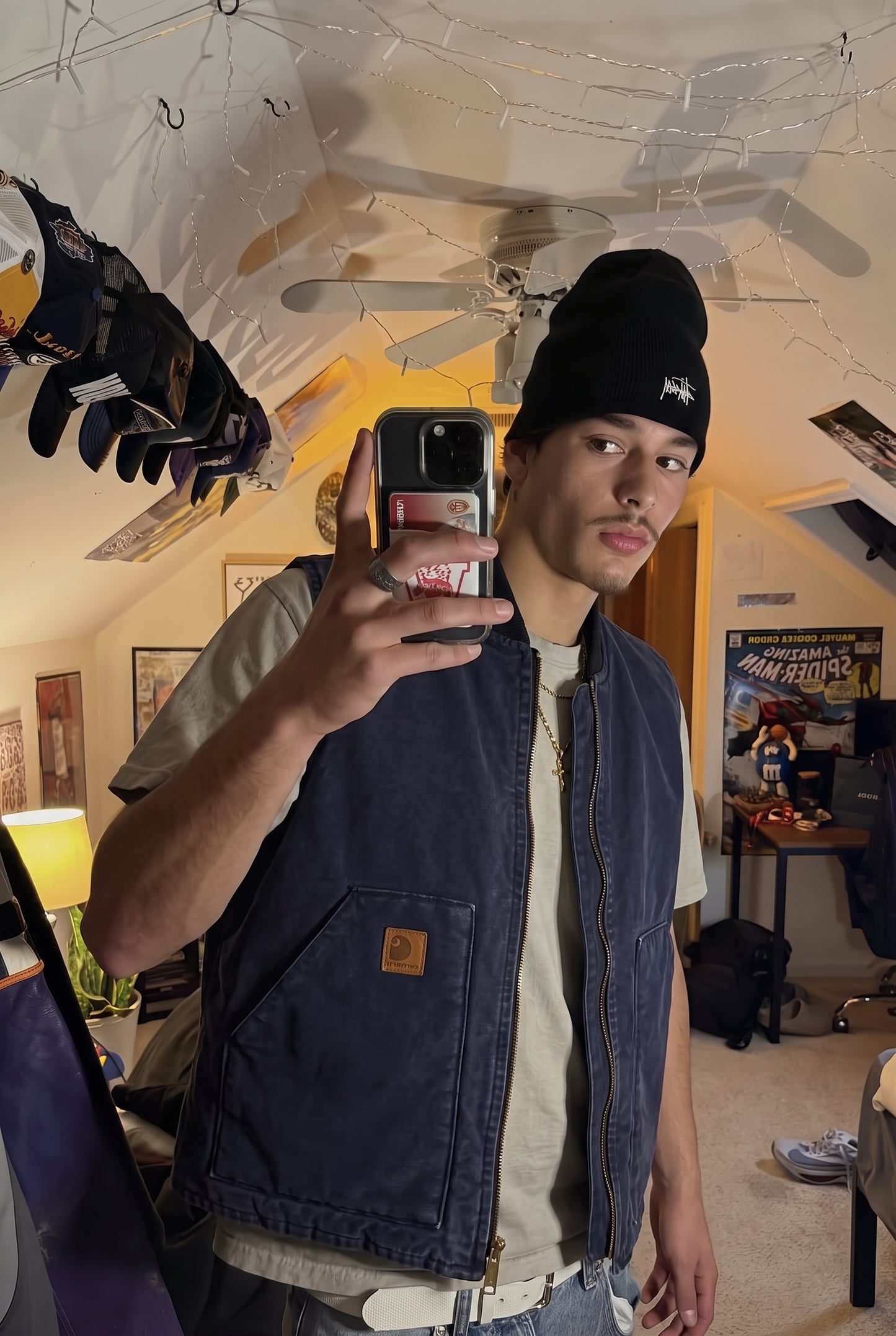 2000 Vintage Carhartt Midnight Blue Vest (M/L)