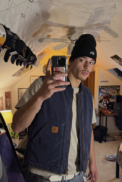 2000 Vintage Carhartt Midnight Blue Vest (M/L)