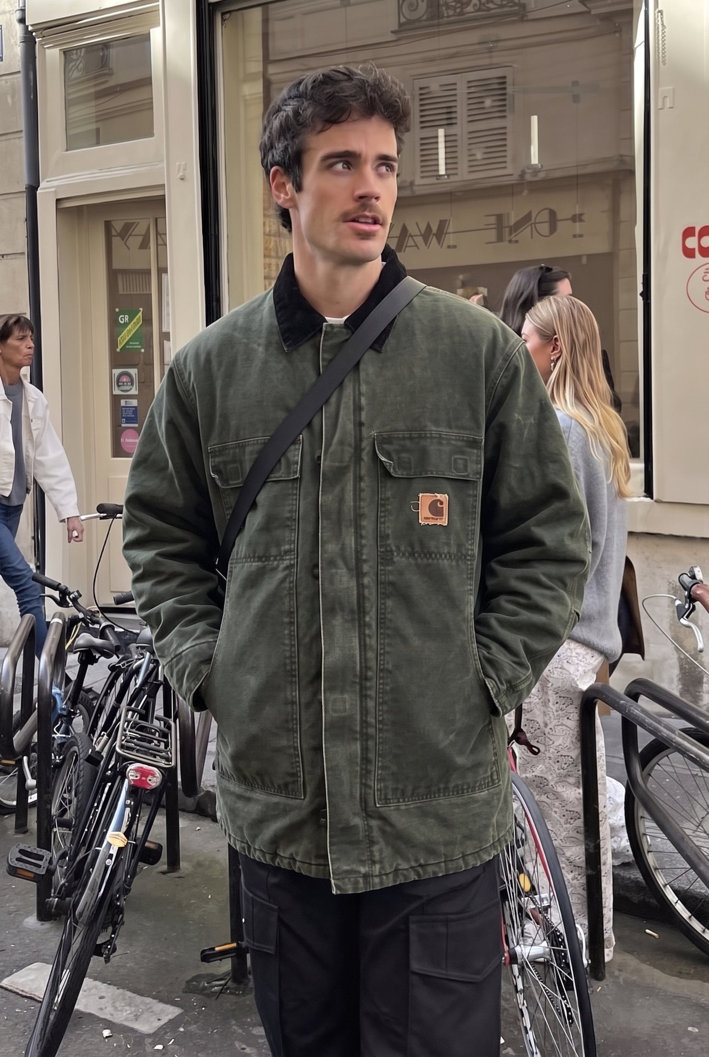 2000 Vintage Carhartt C26 Moss Green Artic Jacket (L/XL)
