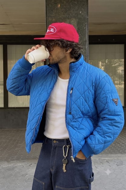2000 Vintage Tommy Hilfiger Royal Blue Puffer Jacket(L/XL)