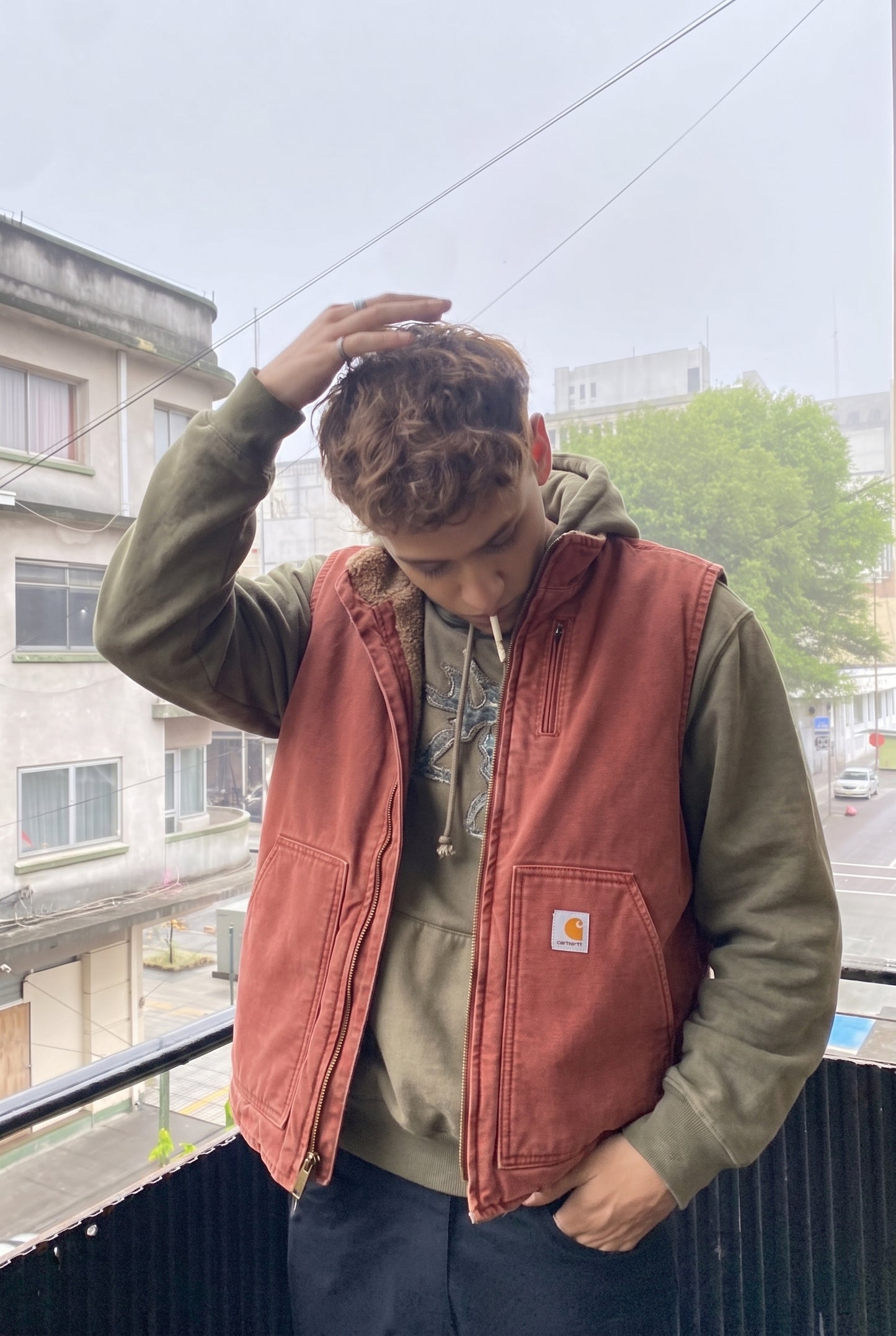 2000 Vintage Carhartt Salmon (VRS) Vest (M/L)