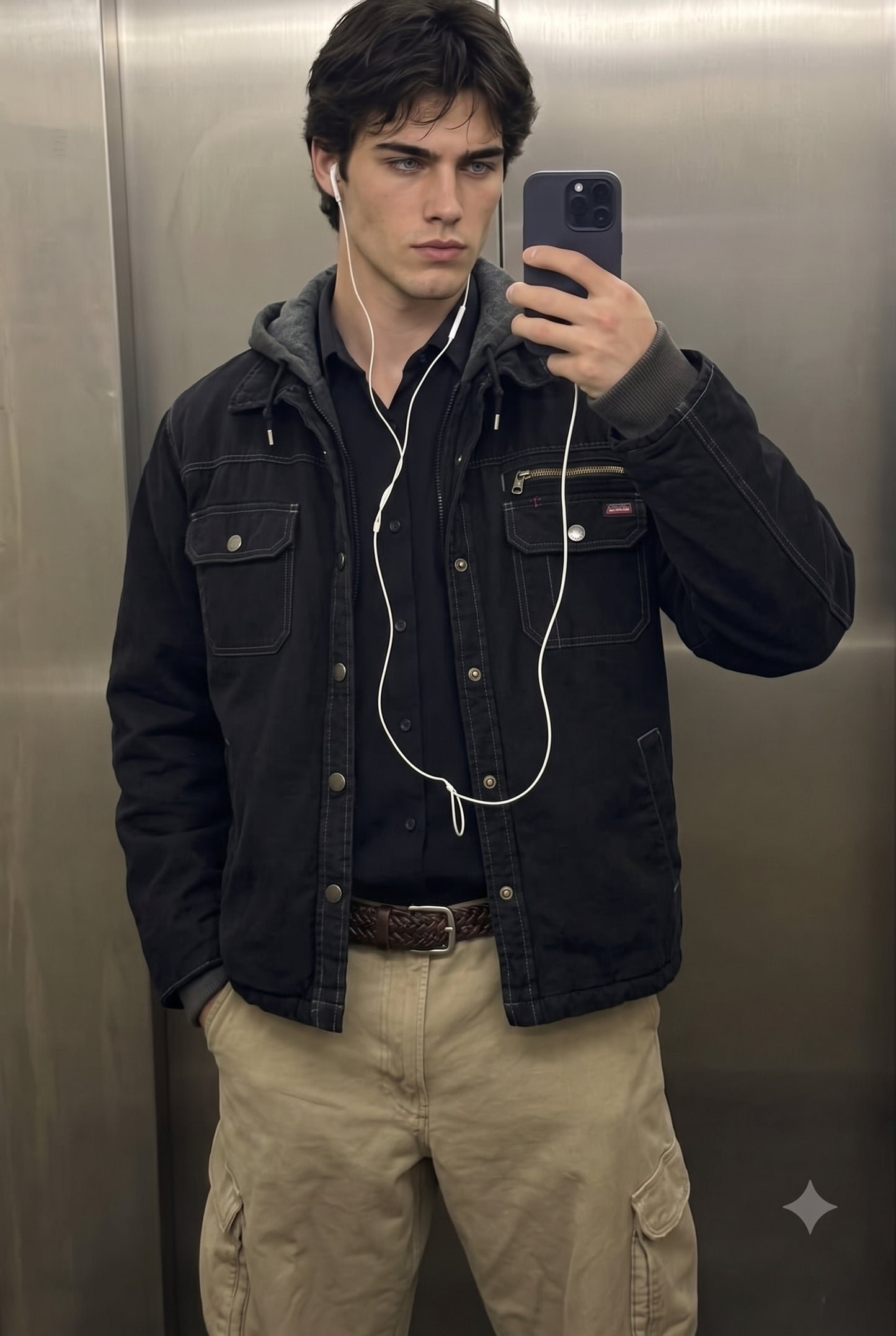2000 Vintage Dickies Double Layer Hooded Jacket (M/L)