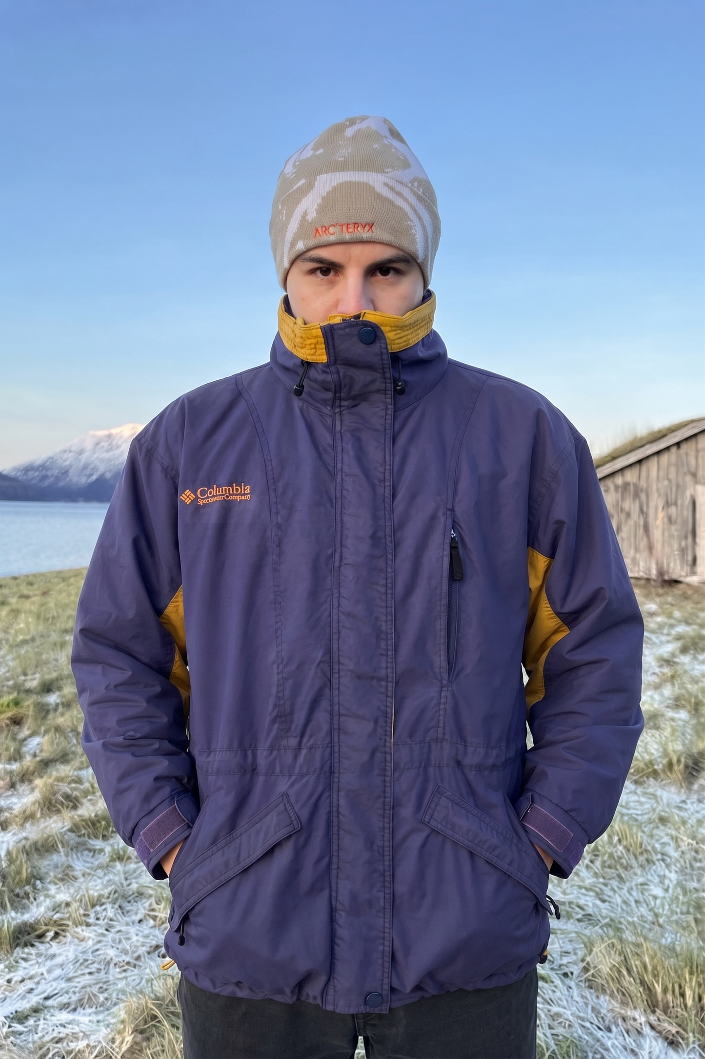 2000 Vintage Columbia Long's Peak Colorblock Jacket (M/L)