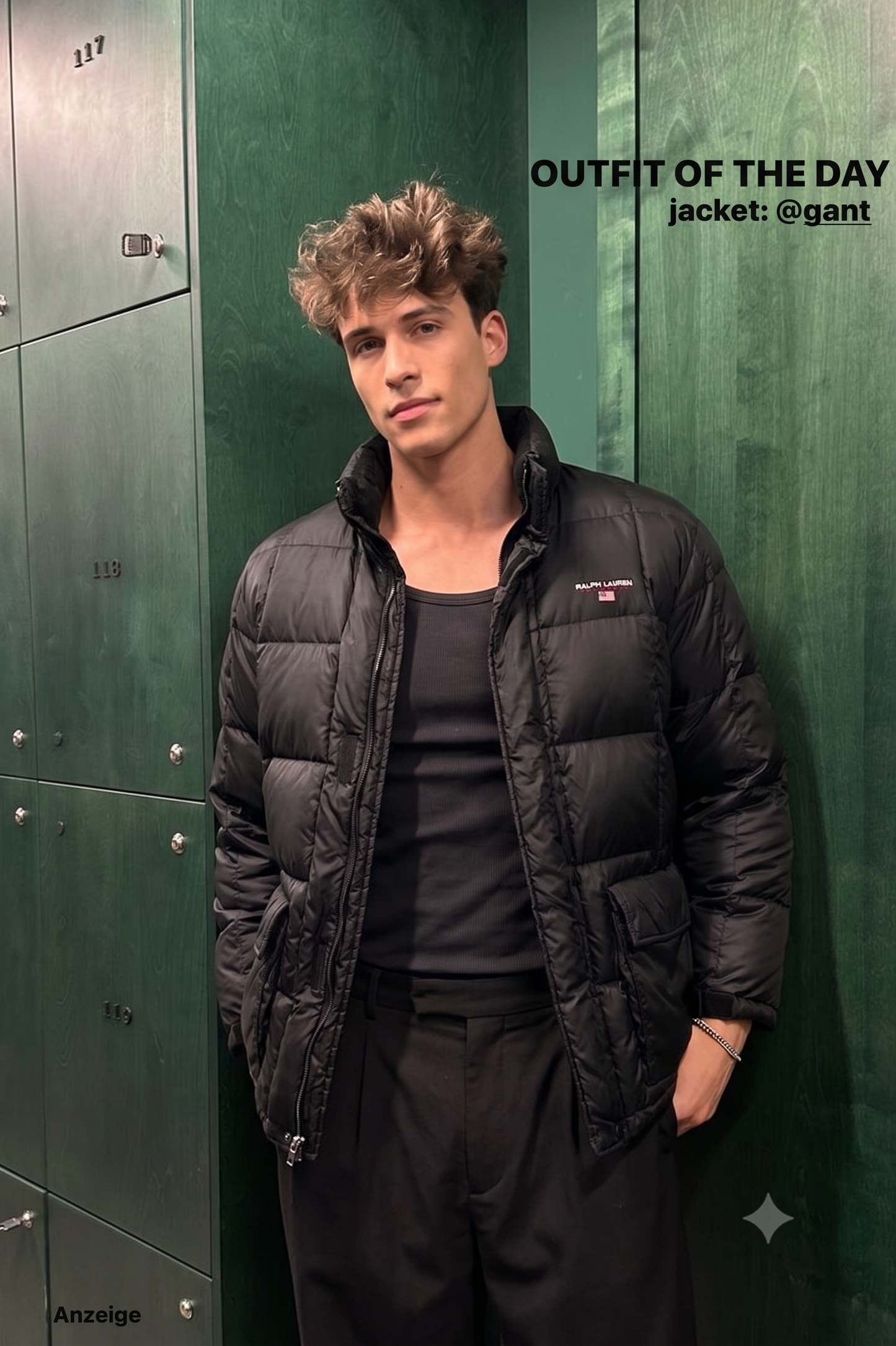 2000 Vintage Polo Spor RL Black Impermeable Down Puffer Jacket (M)