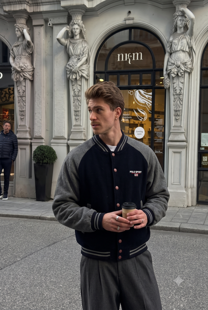 1990 Vintage Polo Sport Ralph Lauren Fleece Varsity (M)