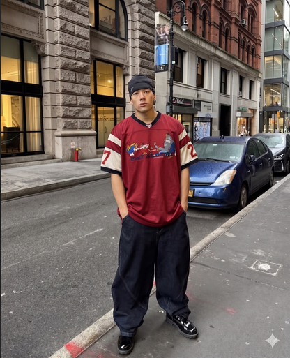 1990 Vintage Fubu Platinum x Fat Albert Junkyard Gang Jersey (XL)
