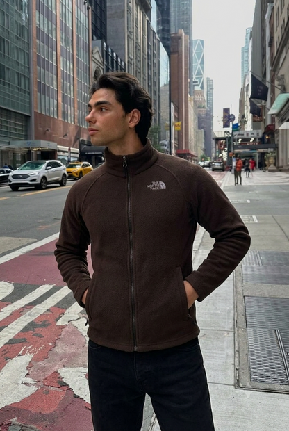 2000 Vintage The North Face Coffee Fleece Jacket (S/M)