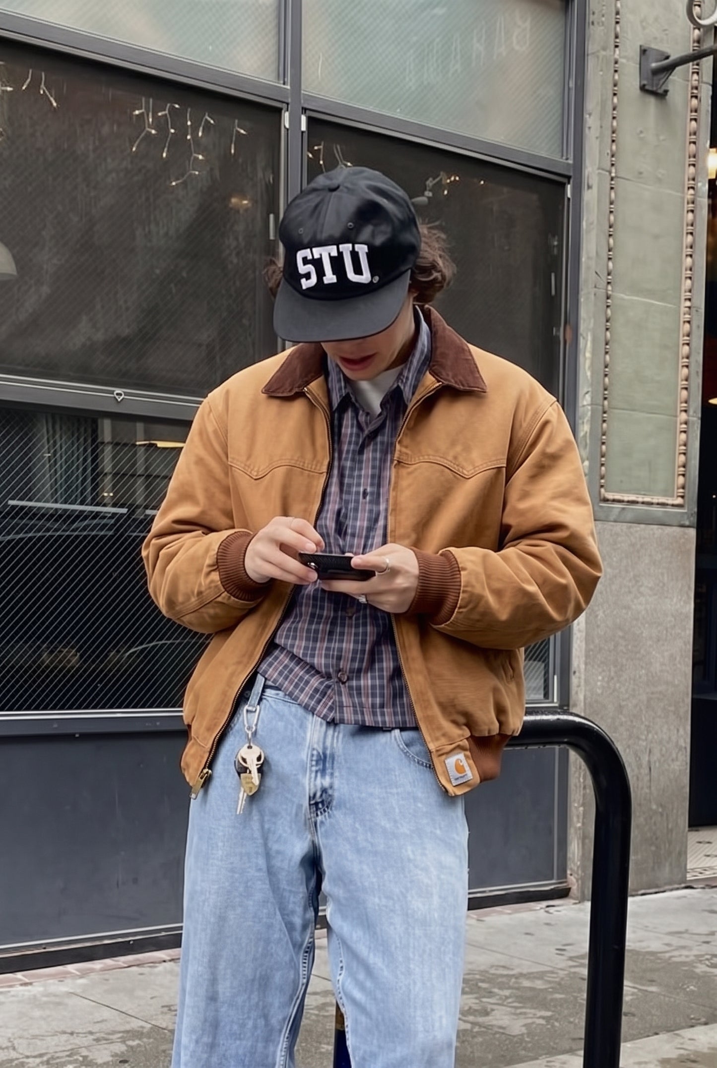 2000 Vintage Carhartt Western Santa Fe Quilted Jacket (XL)