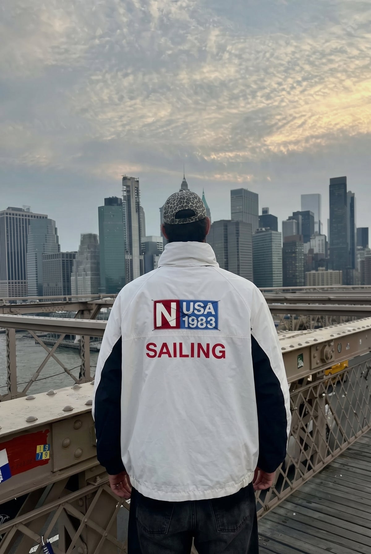 2000 Vintage Nautica Sailing Big Logo Impermeable Jacket (M/L)