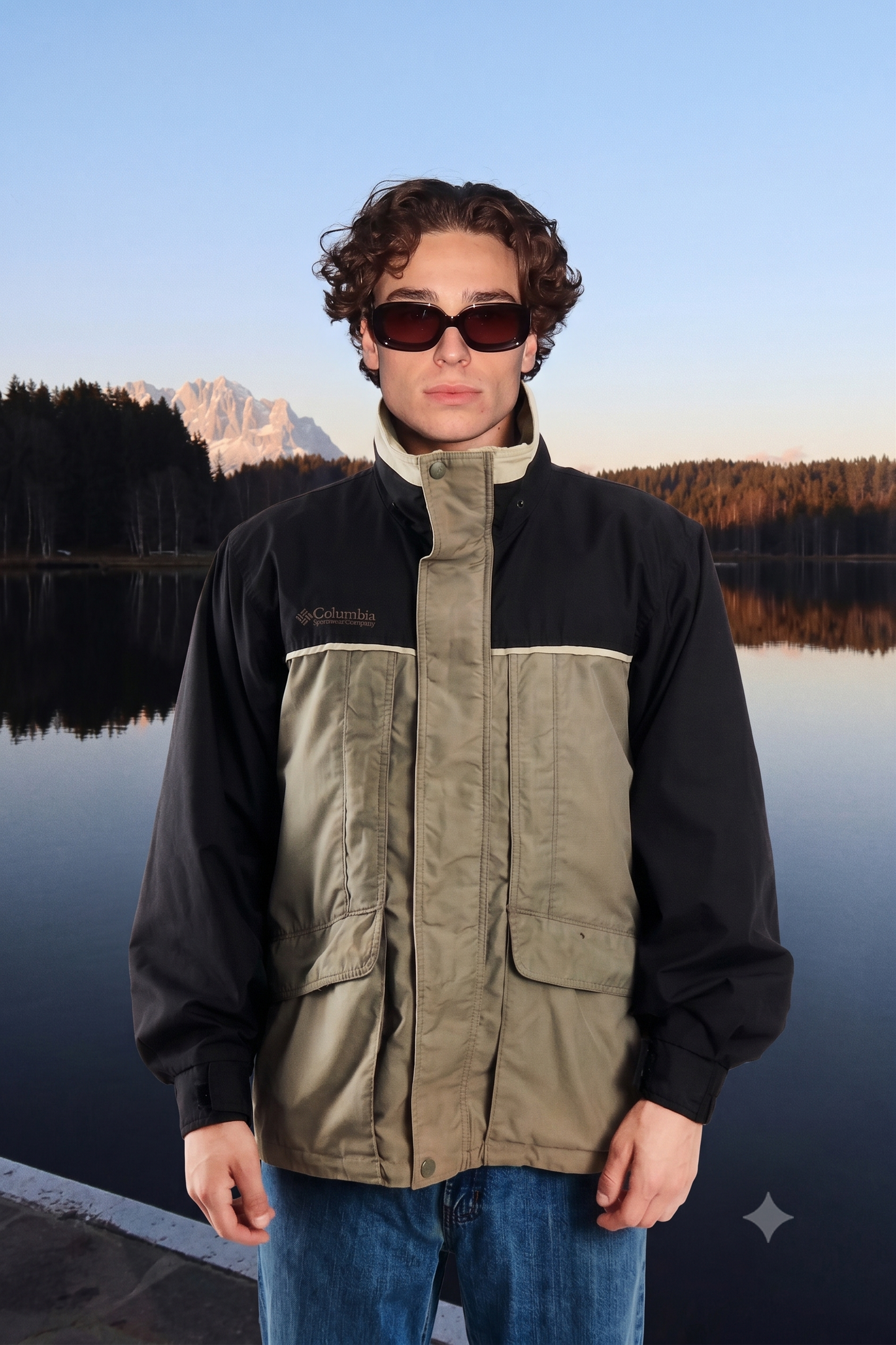 2000 Vintage Columbia Rockvale Colorblock Jacket (M)