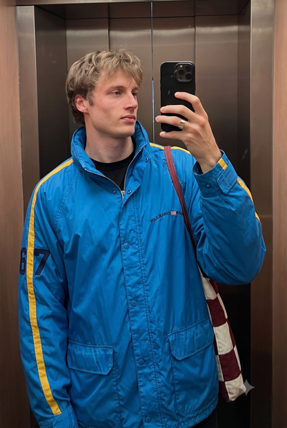 2000 Vintage Polo Jeans Co. Electric Blue Windbreaker(XL)