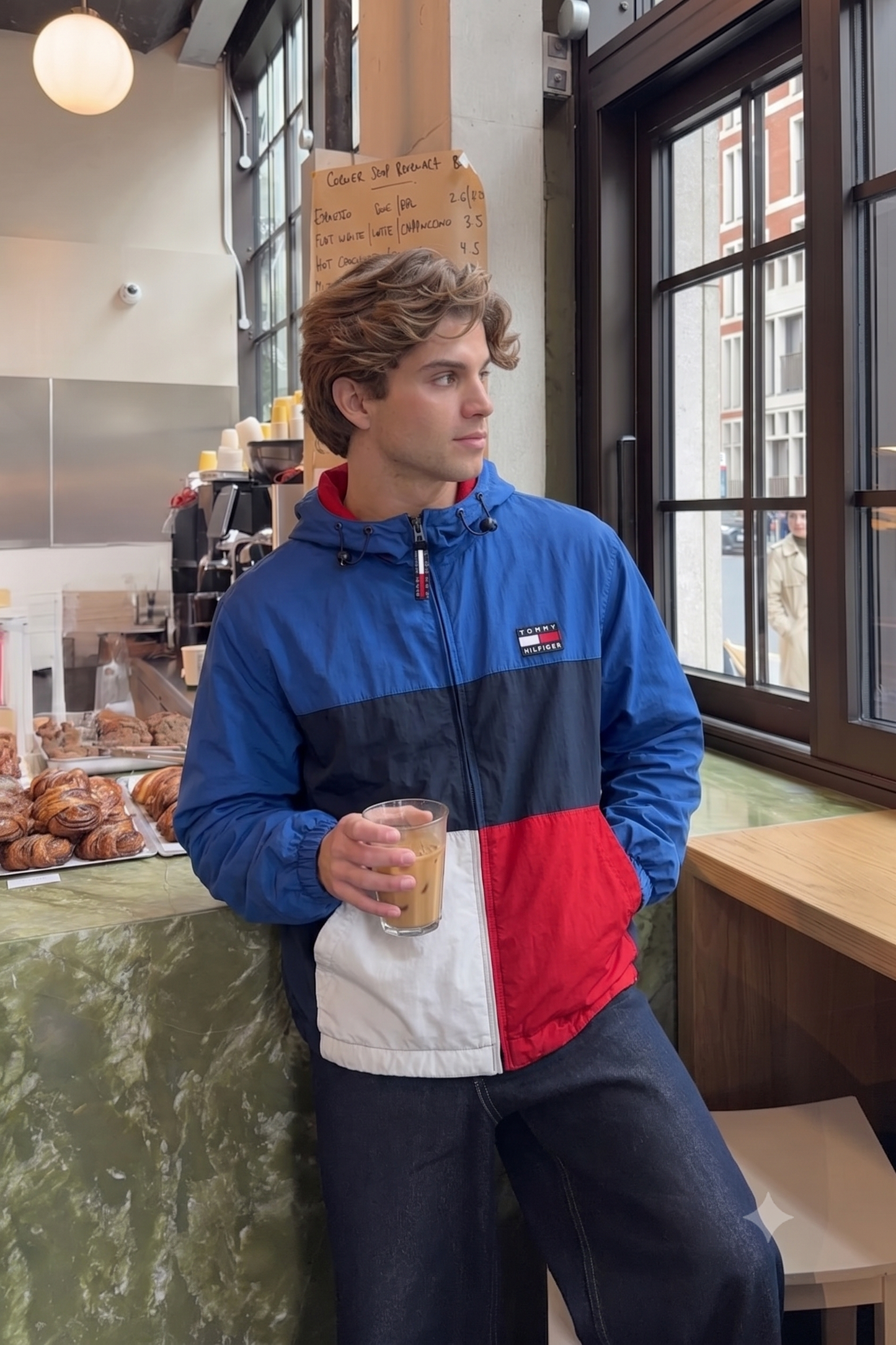 1990 Vintage Tommy Hilfiger Colorblock Flag Jacket (S/M)