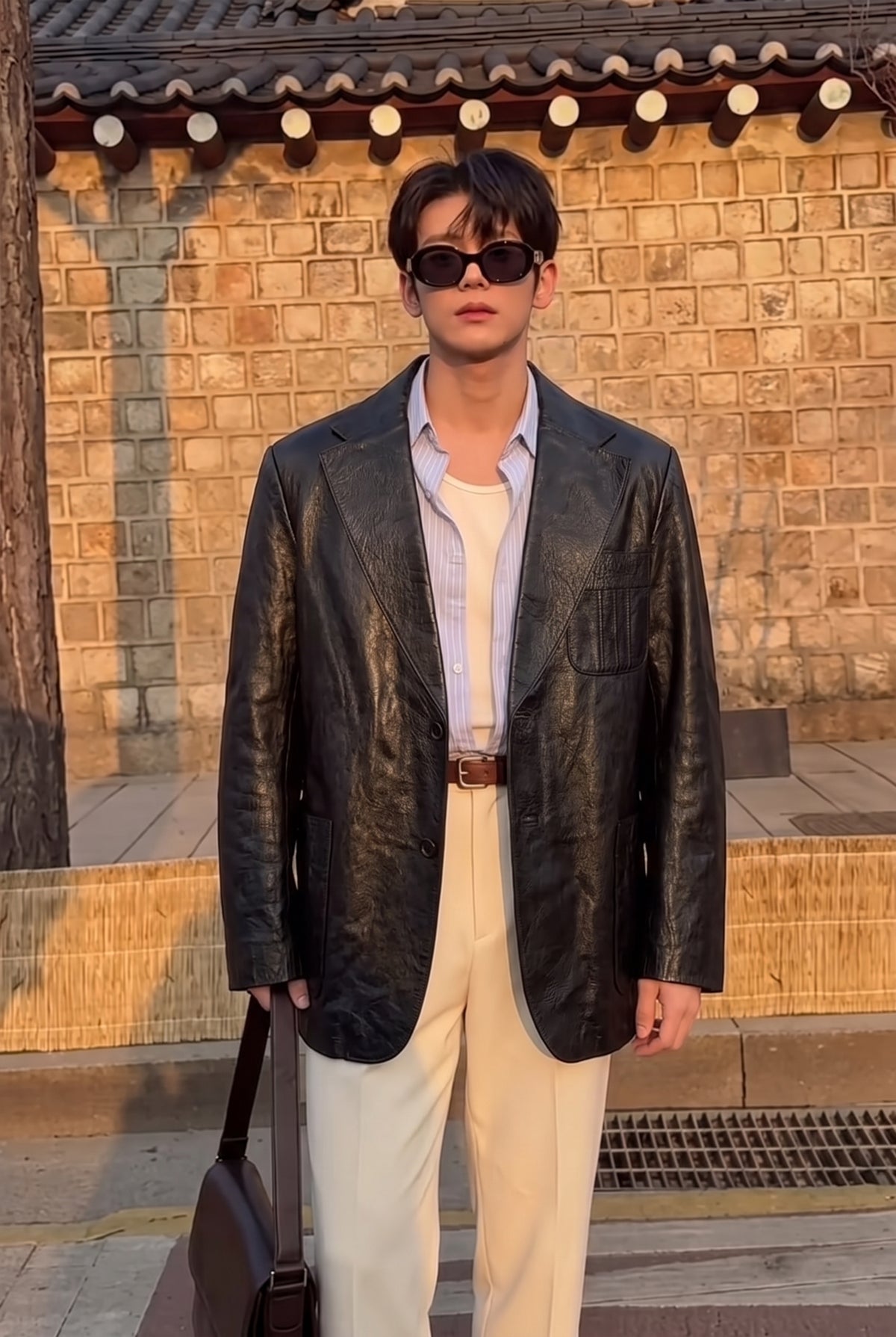 2000 Renzo Costa Leather Blazer (M/L)