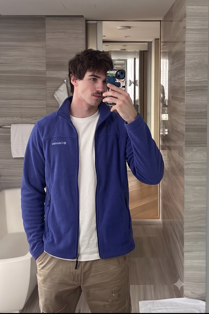2000 Vintage Columbia Purple Fleece Jacket (S)