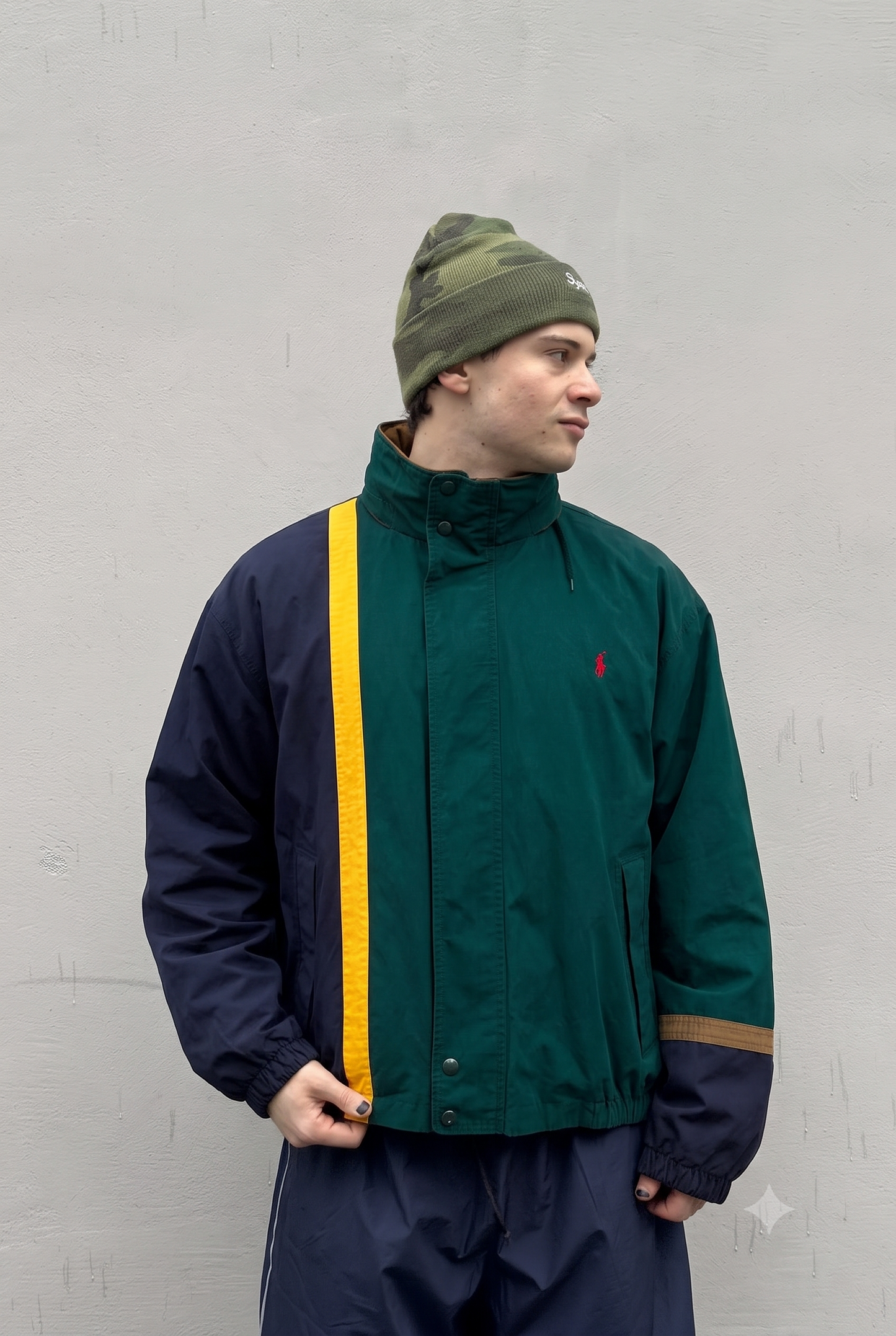 1990 Vintage Polo Ralph Lauren Reversible Colorblock Jacket (L)