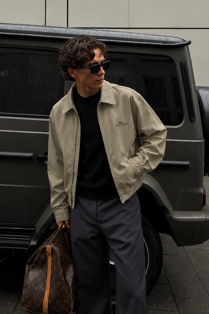 2000 Vintage Balenciaga Khakhi Harrington (M)