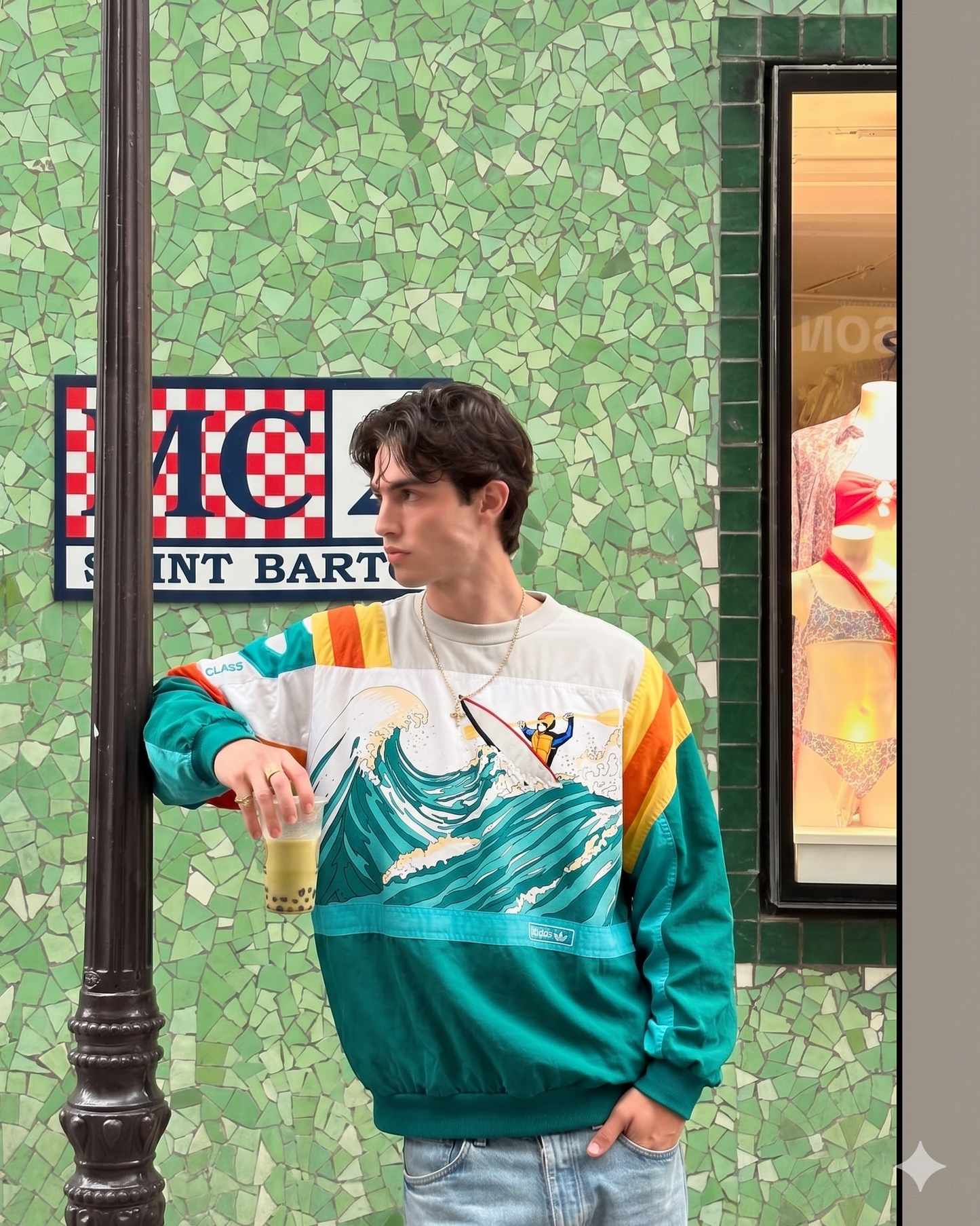 1980 Adidas Vintage Mac Miller Amuza River Crewneck (M/L)