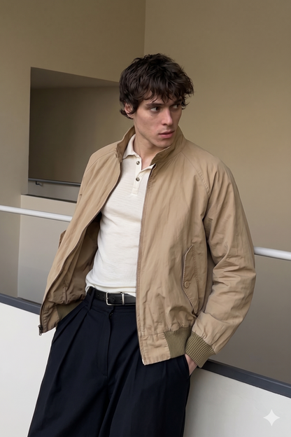 2000 Vintage Polo Ralph Lauren Khakhi Aviator Jacket (M/L)