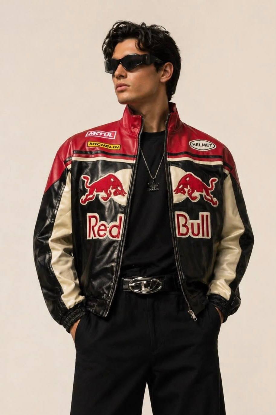 F1 Red Bull Vegan Leather Racing Jacket