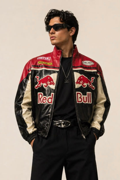 F1 Red Bull Vegan Leather Racing Jacket