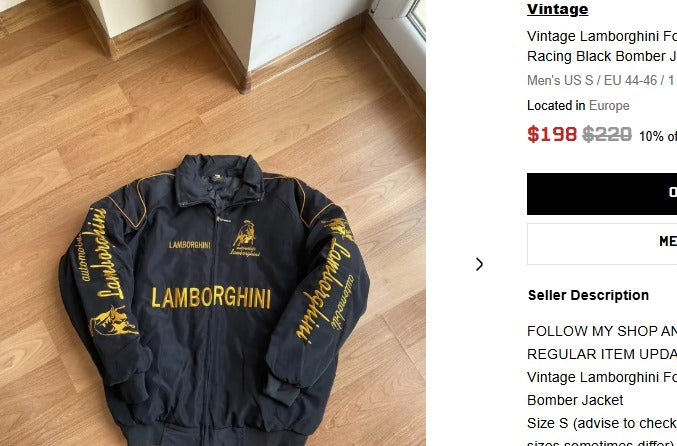 2000 Vintage Lamborghini Racing Jacket (L/XL)