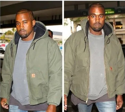 Vintage Carhartt "Kanye West" Faded Moss Green Duck Active Jacket (M/L)