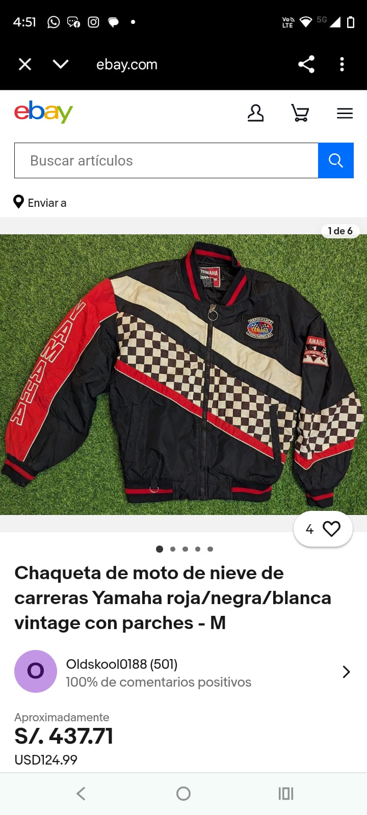 1990 Vintage Yamaha Sportswear Racing Jacket (L/XL)