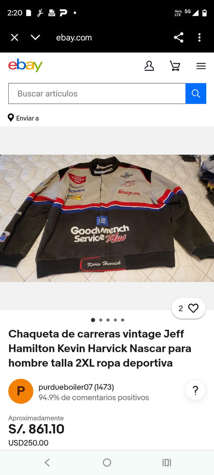 2001 Jeff Hamilton x Nascar Chevrolet Goodwrench Racing Jacket (M/L)