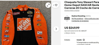 2005 Vintage Jeff Hamilton x Nascar Toyota Racing Jacket (L)