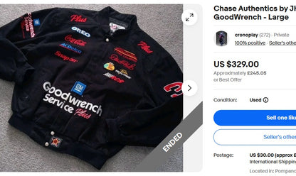 2001 Jeff Hamilton x Nascar Dale Earnhardt Racing Jacket (L)