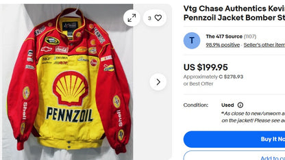 2011 Chase Chevrolet x Shell Nascar Racing Jacket (M)