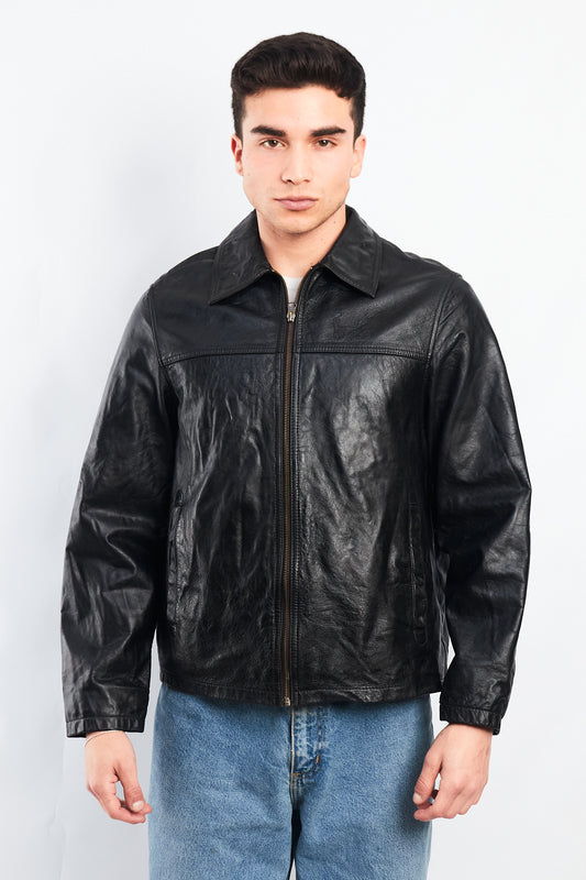 2000 Cowhide Leather Harrington Jacket (M)