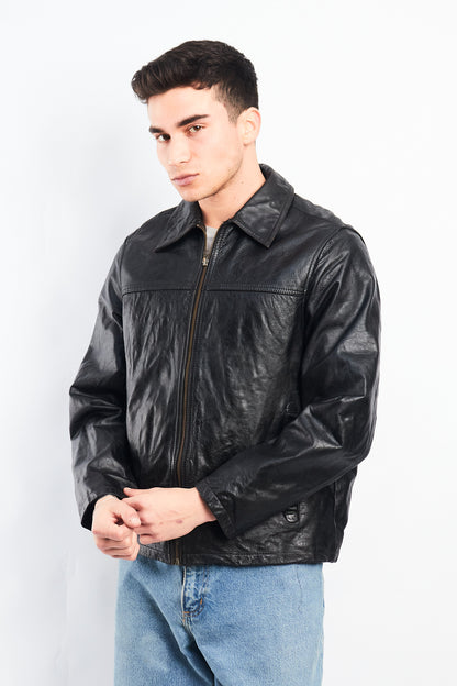2000 Cowhide Leather Harrington Jacket (M)