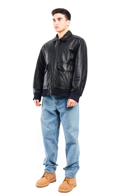 2000 Vintage A-2 Leather Flight Jacket (L)