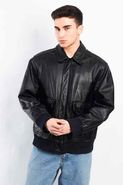 2000 Vintage A-2 Leather Flight Jacket (L)