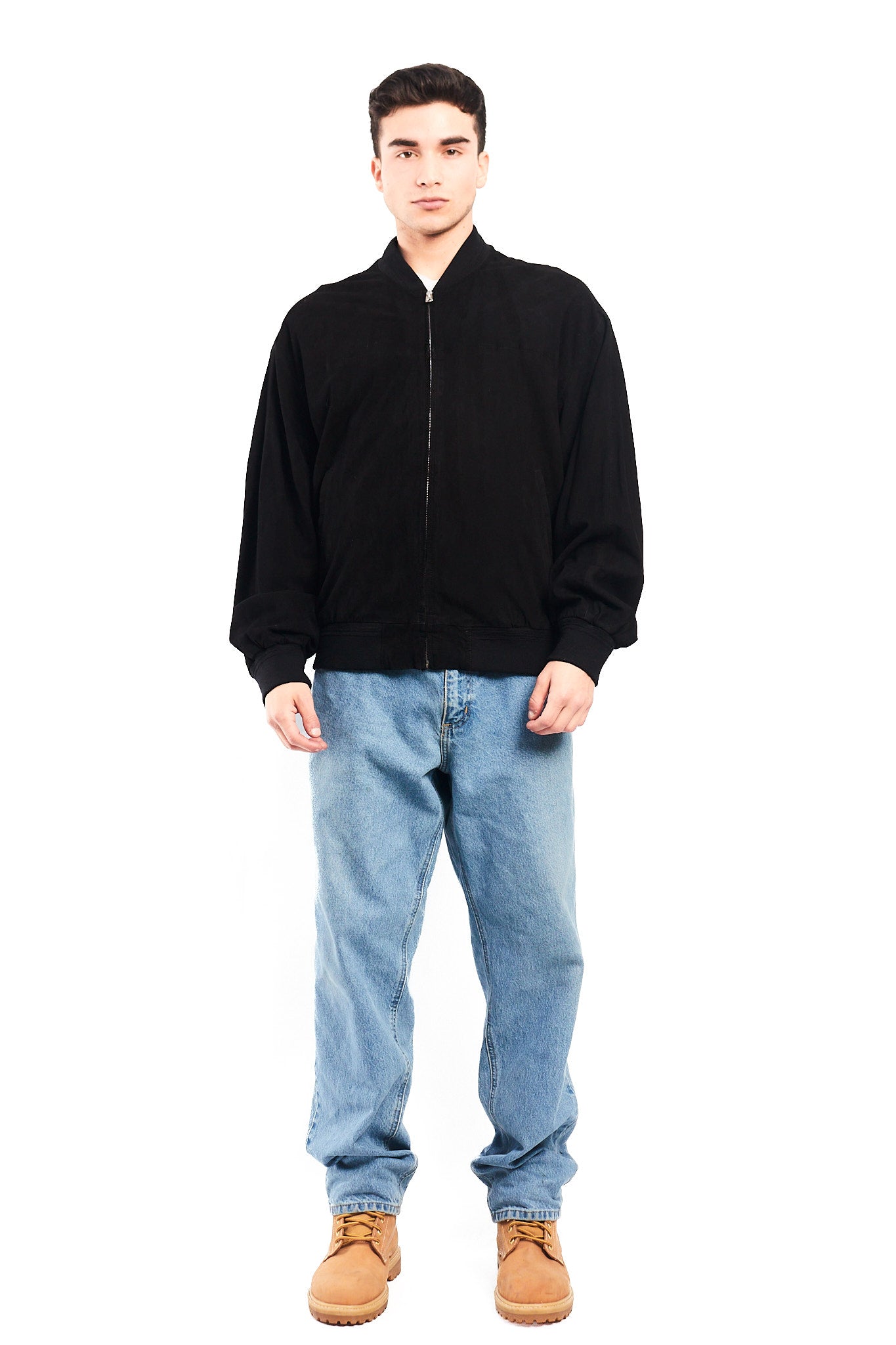 2010 Renzo Costa Leather Bomber Jacket (L/XL)