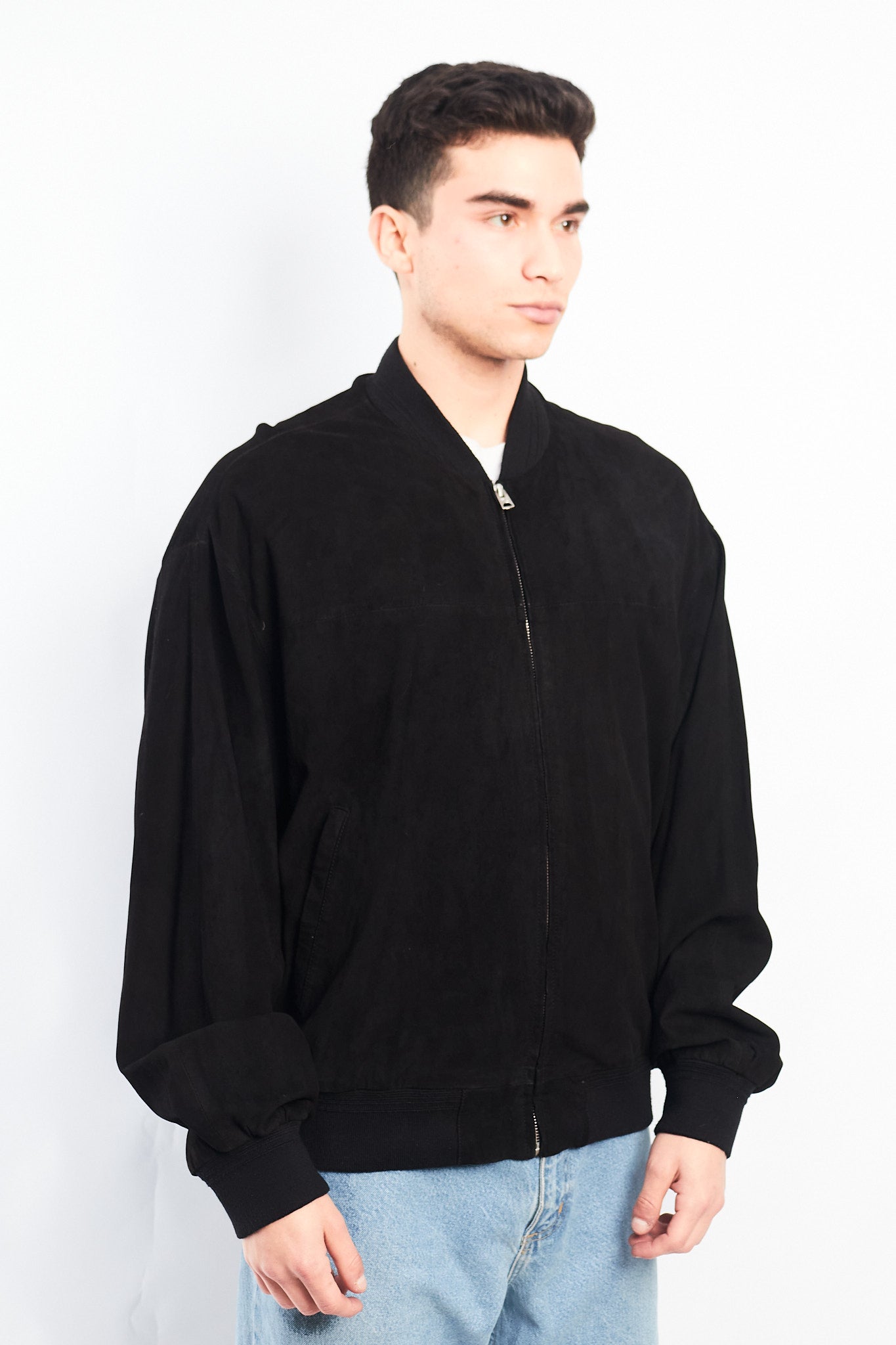 2010 Renzo Costa Leather Bomber Jacket (L/XL)