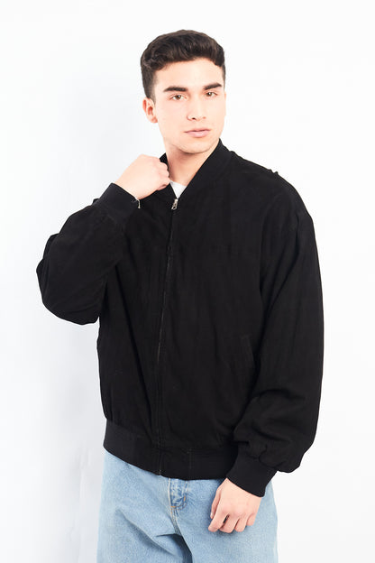 2010 Renzo Costa Leather Bomber Jacket (L/XL)