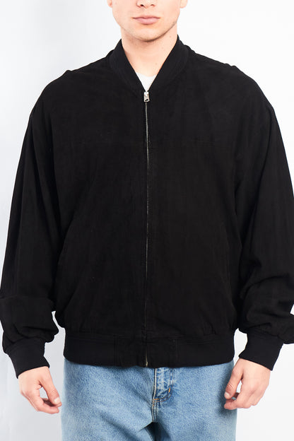 2010 Renzo Costa Leather Bomber Jacket (L/XL)