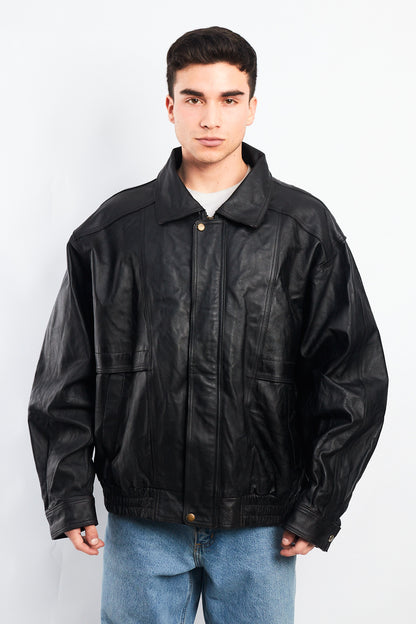1990 Charles Klein Vintage Leather Bomber Jacket (XL)