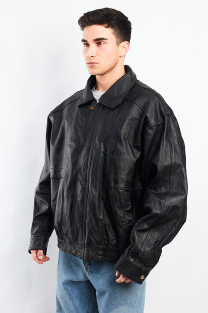 1990 Charles Klein Vintage Leather Bomber Jacket (XL)