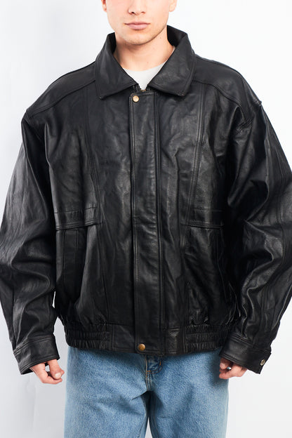 1990 Charles Klein Vintage Leather Bomber Jacket (XL)