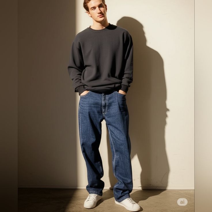 2013 Levi's Night Blue 505 Regular Straight Jean (34)