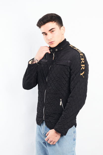 2000 Burberry Big Logo Puffer Jacket (S/M)