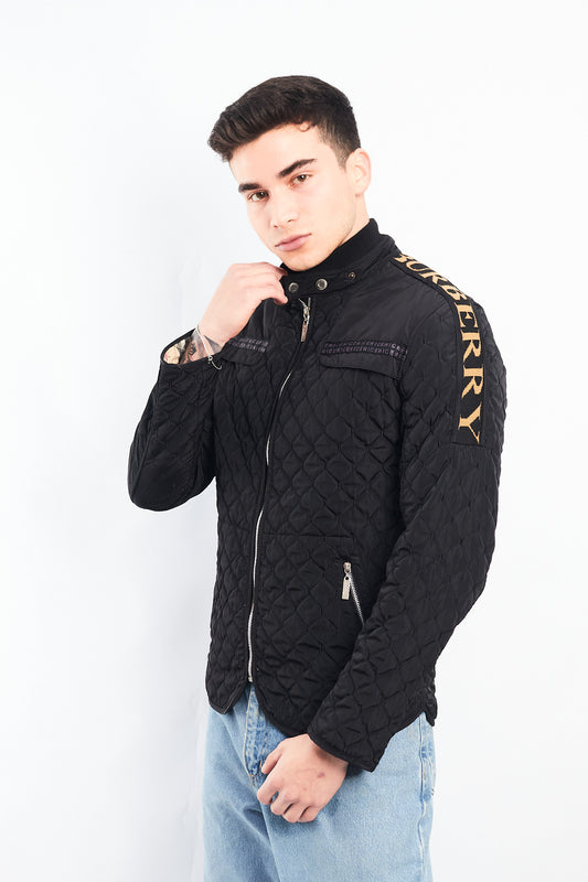 2000 Burberry Big Logo Puffer Jacket (S/M)