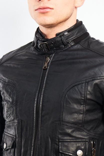 Vintage Dolce y Gabbana Leather Moto Jacket (S)