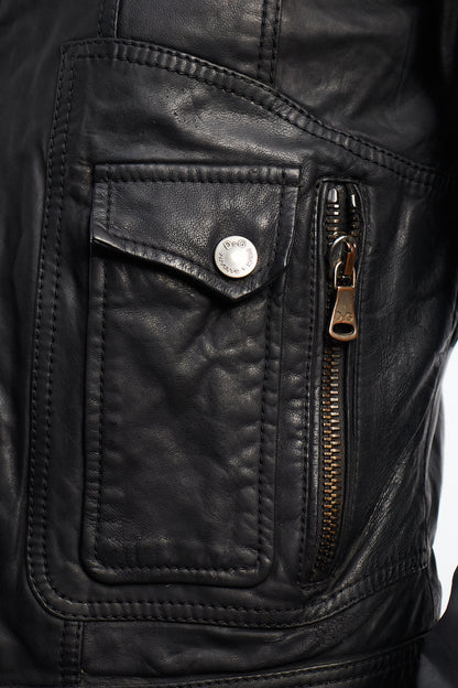 Vintage Dolce y Gabbana Leather Moto Jacket (S)